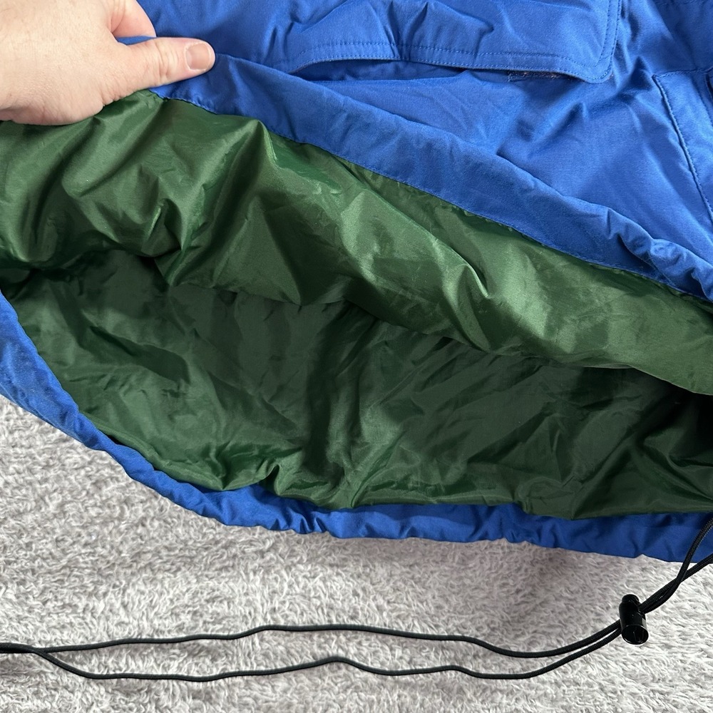 VINTAGE Gap Windbreaker Jacket Mens Small Blue Pull Over Hooded Rain Colorblock - Picture 9 of 12